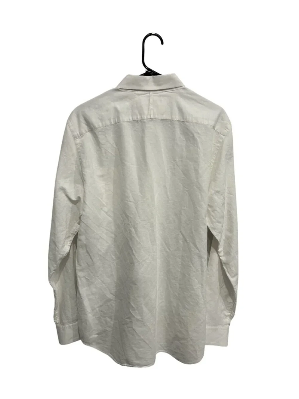 Banana Republic Large Mens White Slim Fit Button-Up Shirt Classic Minimalist